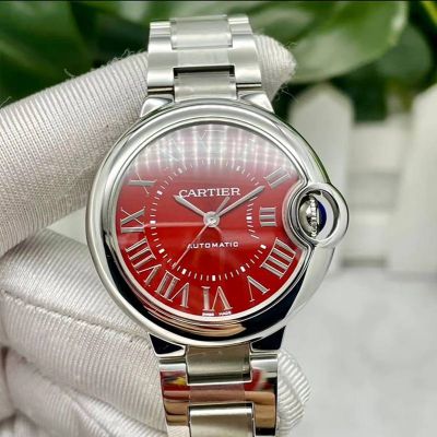 AF Factory Ballon Bleu de Cartier 33MM Women Red Cartier Watch